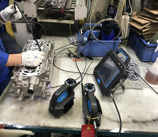 SIE百萬像素工業內窺鏡鑄造分廠、鑄造廠、精加工廠演示現場